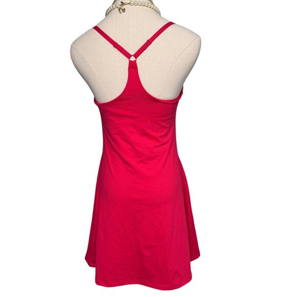 Outdoor Voices The Exercise Dress with shorts pink stripe size medium M - Picture 3 of 8